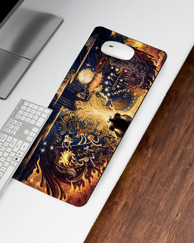 Myths-of-the-Flame Desk Mat