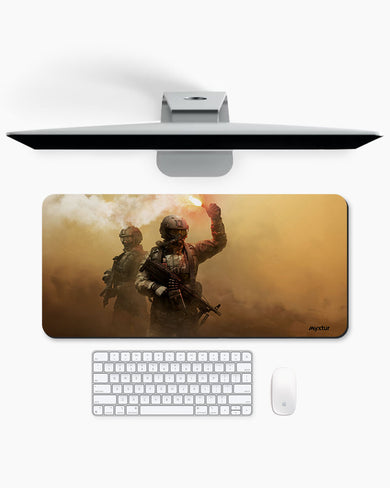 Signal-Flare Desk Mat