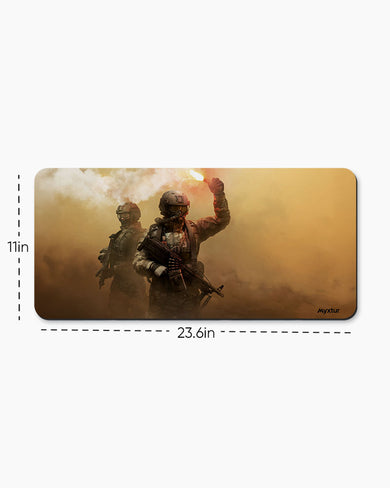 Signal-Flare Desk Mat