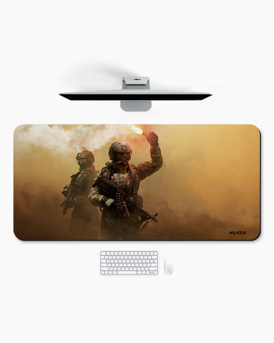 Signal-Flare Desk Mat
