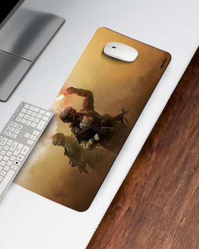 Signal-Flare Desk Mat