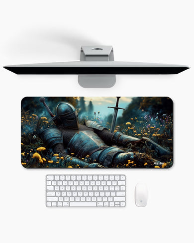 The-Resting-Knight Desk Mat