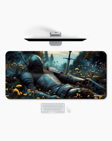 The-Resting-Knight Desk Mat