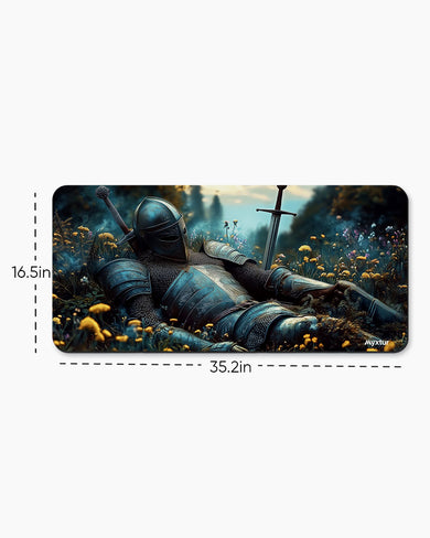 The-Resting-Knight Desk Mat