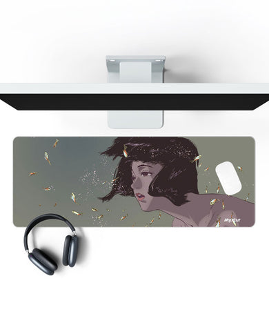 Perfect Blue-Aquatic Reverie Panaroma Desk Mat
