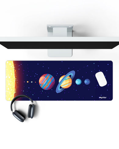 Planetary Panorama Panaroma Desk Mat