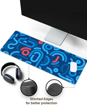 Sapphire Puzzle Panaroma Desk Mat Stitched 1