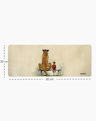 Calvin and Hobbes-Adolescence Panaroma Desk Mat
