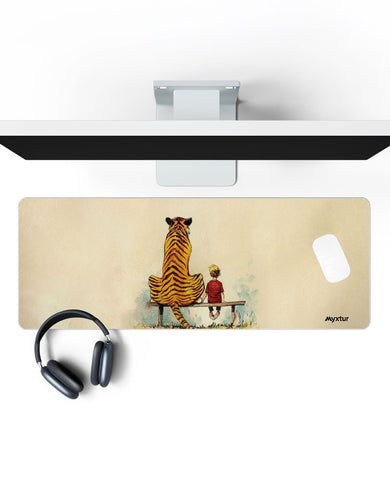 Calvin and Hobbes-Adolescence Panaroma Desk Mat