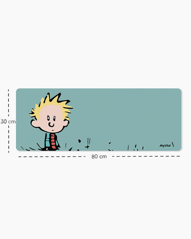 Calvin and Hobbes-I havent Done Anything Panaroma Desk Mat