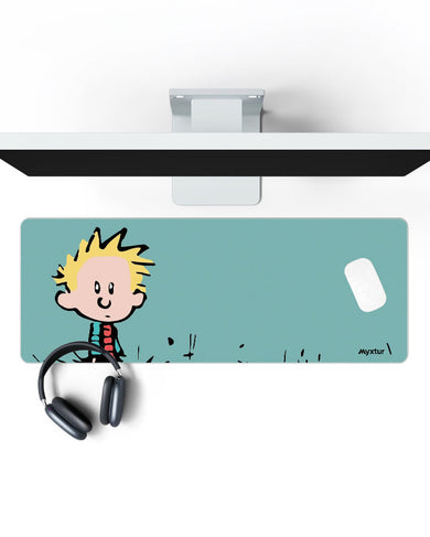 Calvin and Hobbes-I havent Done Anything Panaroma Desk Mat