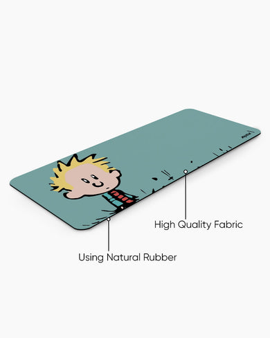 Calvin and Hobbes-I havent Done Anything Panaroma Desk Mat