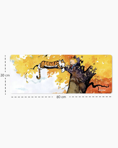 Calvin and Hobbes-Idyllic Life Panaroma Desk Mat