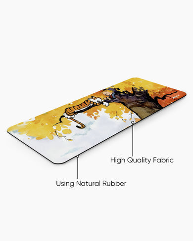 Calvin and Hobbes-Idyllic Life Panaroma Desk Mat