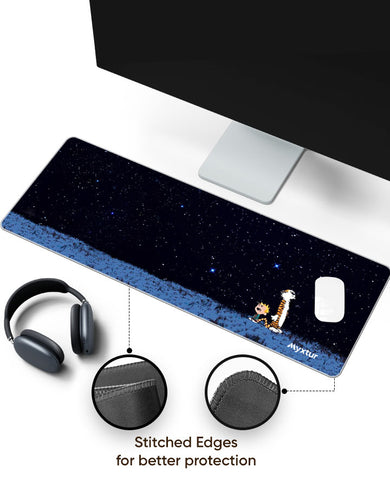 Calvin and Hobbes-Starry Night Panaroma Desk Mat