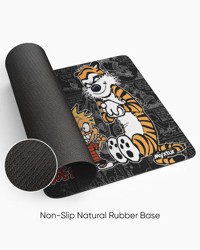 Calvin and Hobbes-Comic Panels Panaroma Desk Mat