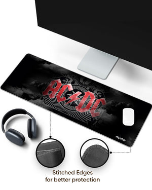 Let there be Rock Panaroma Desk Mat Stitched 1