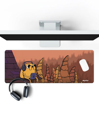 Adventure Time-Lofi Jake Chilling Panaroma Desk Mat