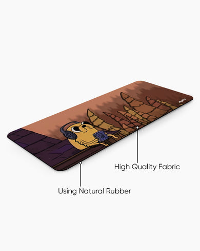 Adventure Time-Lofi Jake Chilling Panaroma Desk Mat