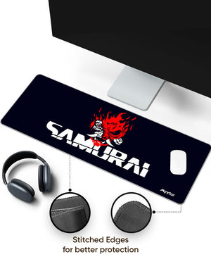 Cyberpunk 2077 Samurai Panaroma Desk Mat Stitched 1