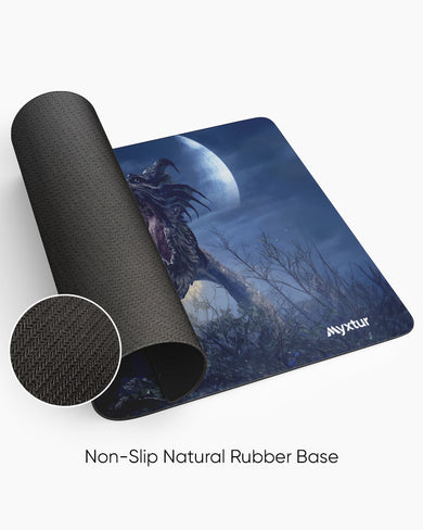 Elden Ring-Confronting Dragon Agheel Panaroma Desk Mat