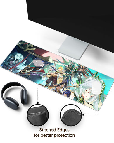 Genshin Impact-Character Arcs Panaroma Desk Mat