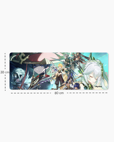 Genshin Impact-Character Arcs Panaroma Desk Mat