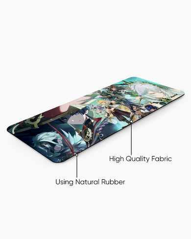 Genshin Impact-Character Arcs Panaroma Desk Mat