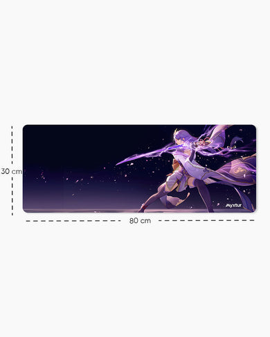 Genshin-Impact-Raiden-Shogun-Charge Panaroma Desk Mat