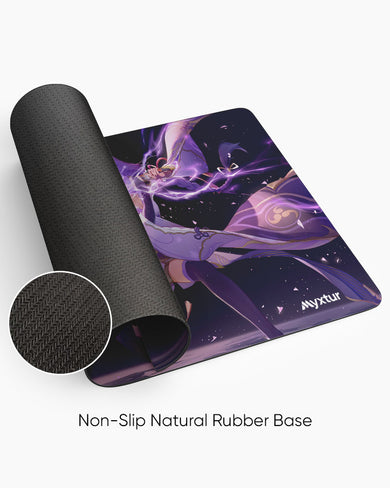 Genshin-Impact-Raiden-Shogun-Charge Panaroma Desk Mat