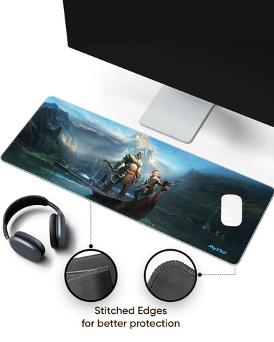God of War-Quest for Tyr Panaroma Desk Mat