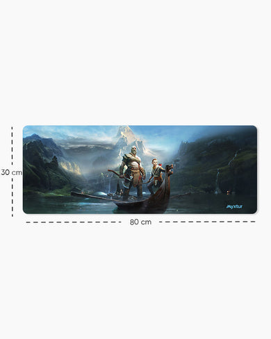 God of War-Quest for Tyr Panaroma Desk Mat