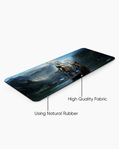 God of War-Quest for Tyr Panaroma Desk Mat