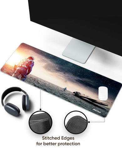 Interstellar-Alien Tidal World Panaroma Desk Mat