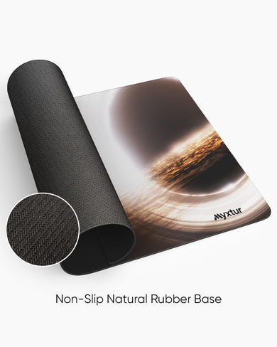 Interstellar-Event Horizon Panaroma Desk Mat