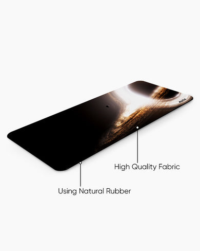 Interstellar-Event Horizon Panaroma Desk Mat