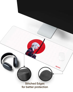 Katana Blossom Panaroma Desk Mat Stitched 1