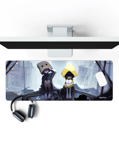 Little Nightmares-Six and Mono Panaroma Desk Mat