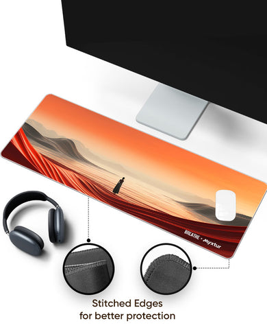 Lady of the Dunes [BREATHE] Panaroma Desk Mat