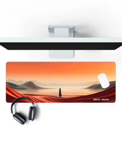 Lady of the Dunes [BREATHE] Panaroma Desk Mat