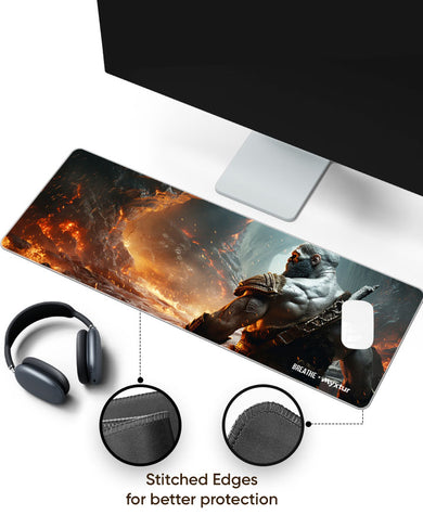 Rage Against Fire Mountain [BREATHE] Panaroma Desk Mat