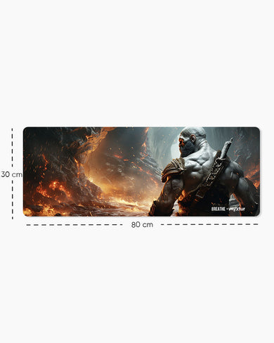 Rage Against Fire Mountain [BREATHE] Panaroma Desk Mat