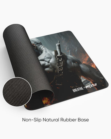 Rage Against Fire Mountain [BREATHE] Panaroma Desk Mat