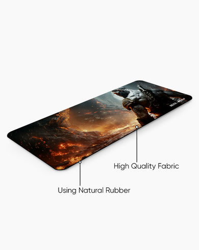 Rage Against Fire Mountain [BREATHE] Panaroma Desk Mat