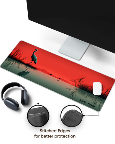 Serenade of Silence [BREATHE] Panaroma Desk Mat
