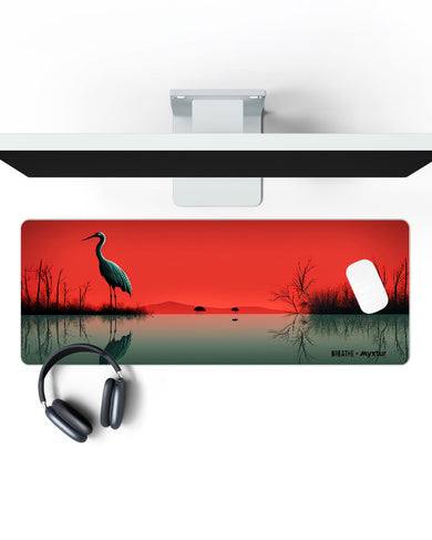 Serenade of Silence [BREATHE] Panaroma Desk Mat