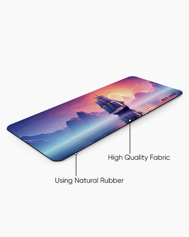 Sunset Seafarer [BREATHE] Panaroma Desk Mat