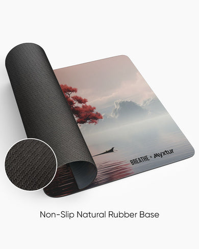 Zen Island Sunrise [BREATHE] Panaroma Desk Mat