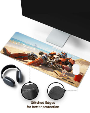 Beach Day for Optimus Panaroma Desk Mat Stitched 1