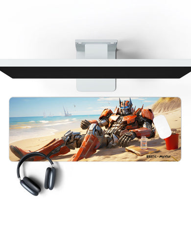 Beach Day for Optimus [BREATHE] Panaroma Desk Mat